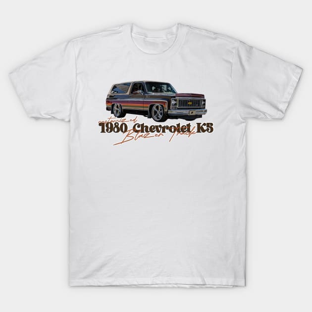 Customized 1980 Chevrolet K5 Blazer Truck T-Shirt by Gestalt Imagery